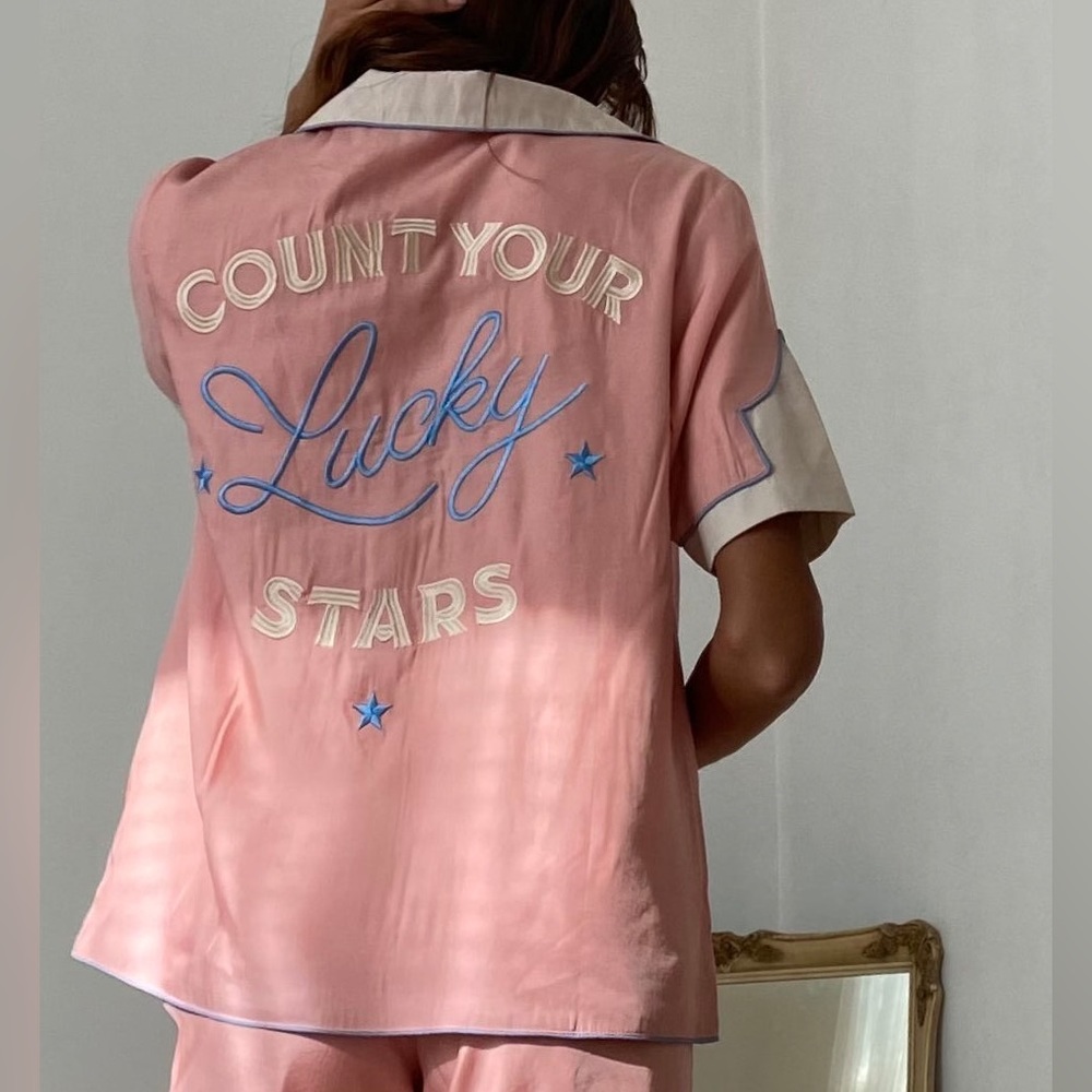 Understated leather Count Your Lucky Stars Sleepwear set size Medium